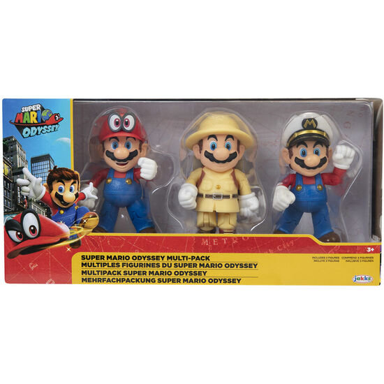 BLISTER 3 FIGURAS SUPER MARIO NINTENDO 10CM