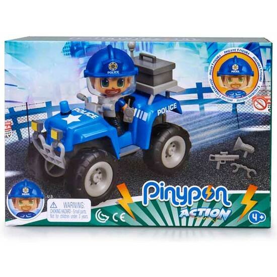 PINYPON ACTION QUAD Y FIGURA POLICIA