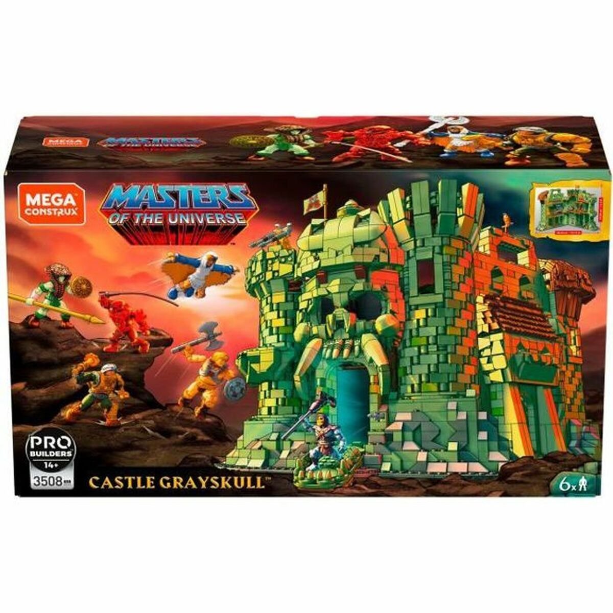 Playset Megablocks Masters of Universe: Grayskull Castle (3508 Pieces) (S7182722)