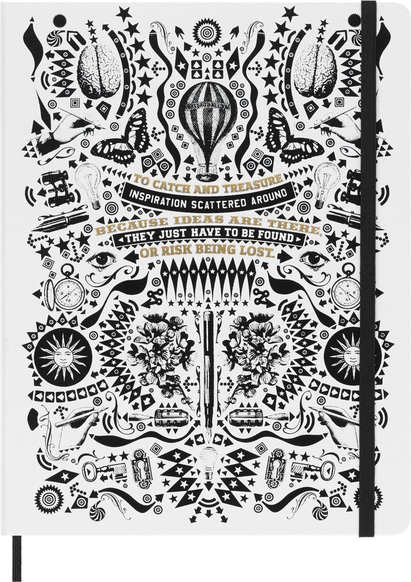 Notes Moleskine Lorenzo Petrantoni XL (19x25cm)  w linie, twarda oprawa