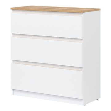 Komoda REMI RM02 Biały + Dąb Evoke