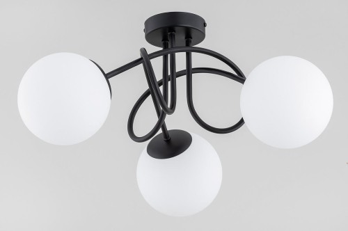 Banko lampa sufitowa 3-punktowa czarna 62364