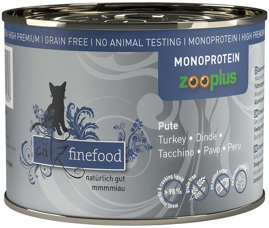 catz finefood monoproteinowa zooplus 6 x 200 g - Indyk