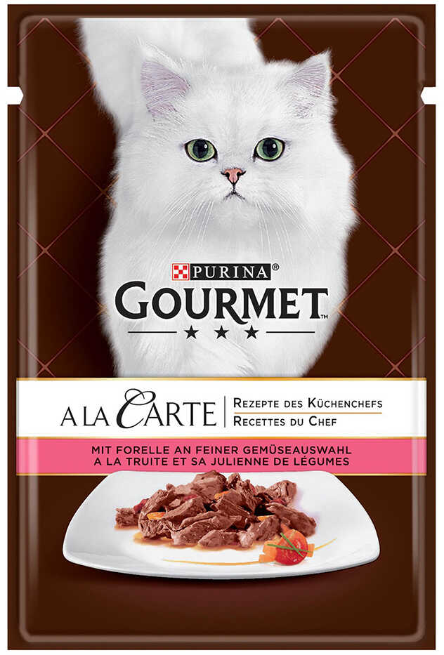 Gourmet A la Carte, 26 x 85 g - Pstrąg z warzywami