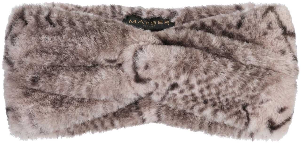 Rita Fake Fur Rosé Stirnband by Mayser, różowy, One Size