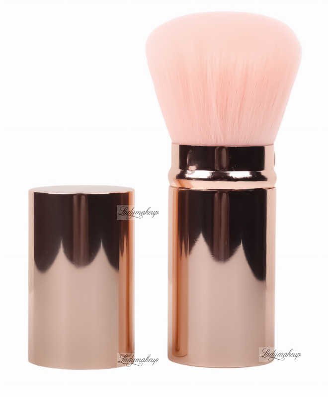 KillyS - Bubble Brush - Zamykany pędzel kabuki do twarzy - Rose Gold