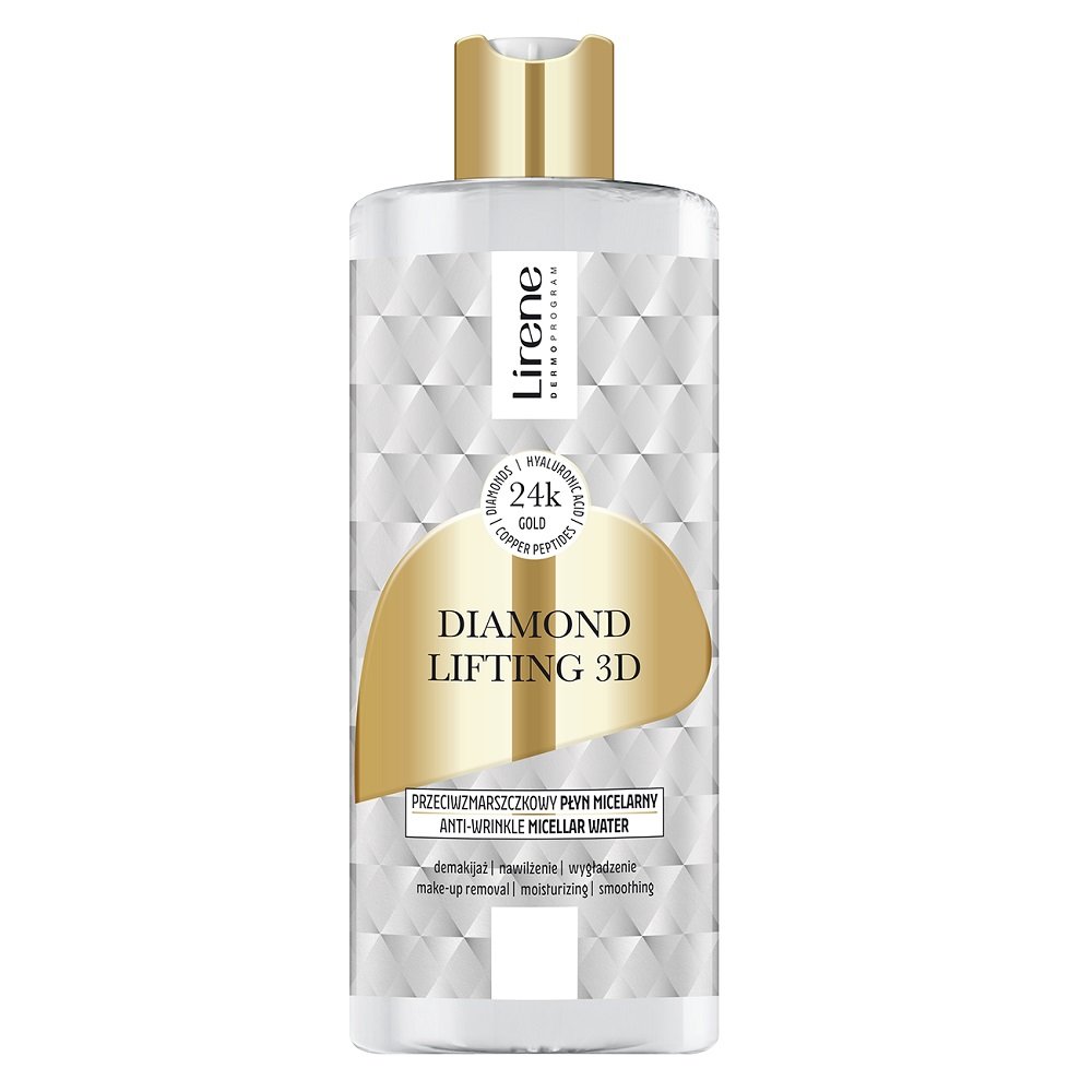 Lirene, Diamond Lifting 3d, Przeciwzmarszczkowy Płyn Micelarny, 400ml