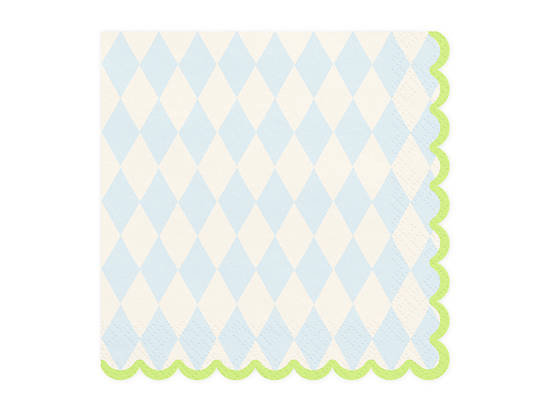 Serwetki romby 33x33cm 20szt - PartyDeco