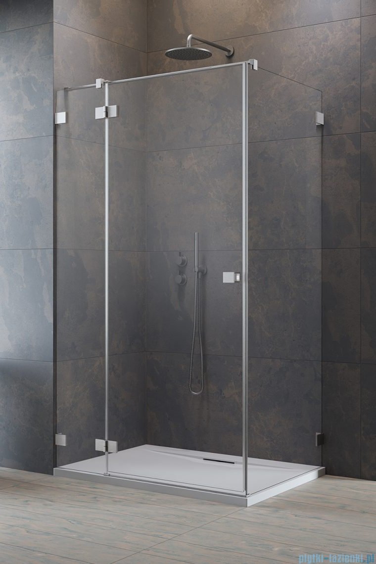 Radaway Essenza Pro Brushed Nickel Kdj kabina 90x75 cm lewa szczotkowany nikiel 10097090-91-01L/10098075-01-01