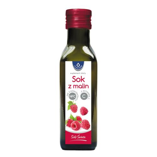 OLEOFARM Sok z malin z witaminą C, 100ml