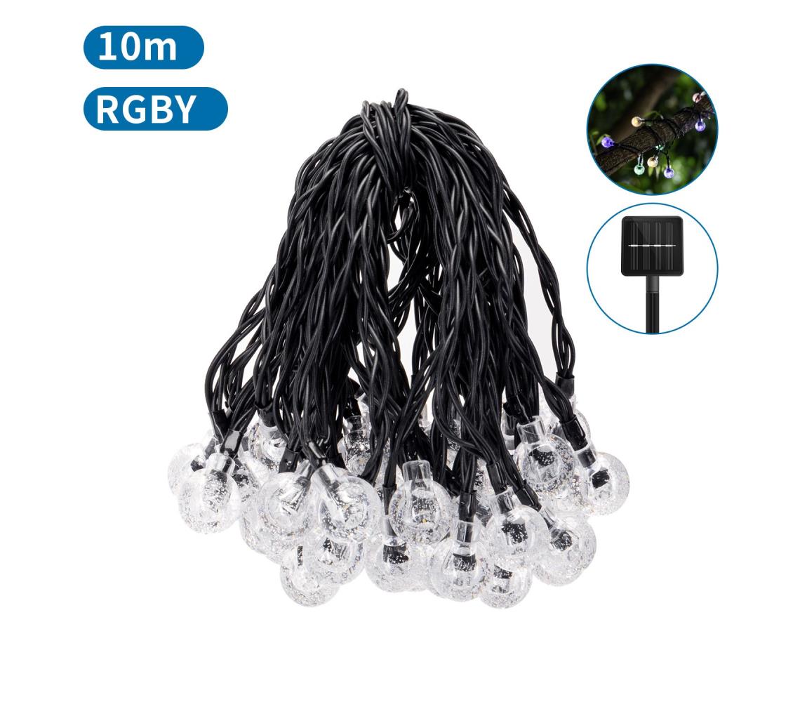 Aigostar - LED Solarny łańcuch ozdobny 50xLED/8 funkcji 12m IP65 wielobarwny