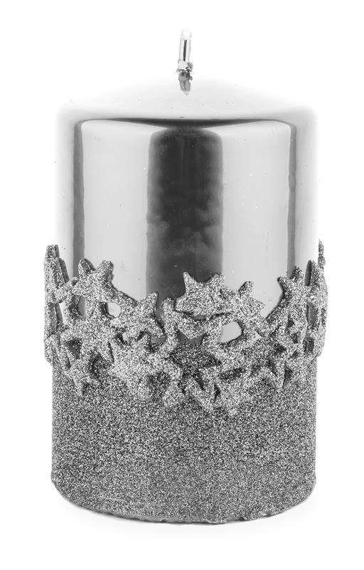 Art Pol Pol Pl Srebrny Świeca Ice Star Walec Średni 142975