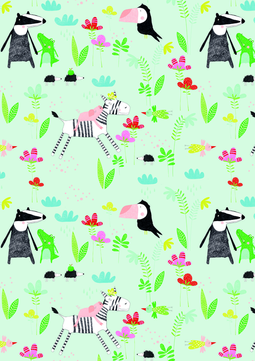 Papier do pakowania Premium Bambini Meadow
