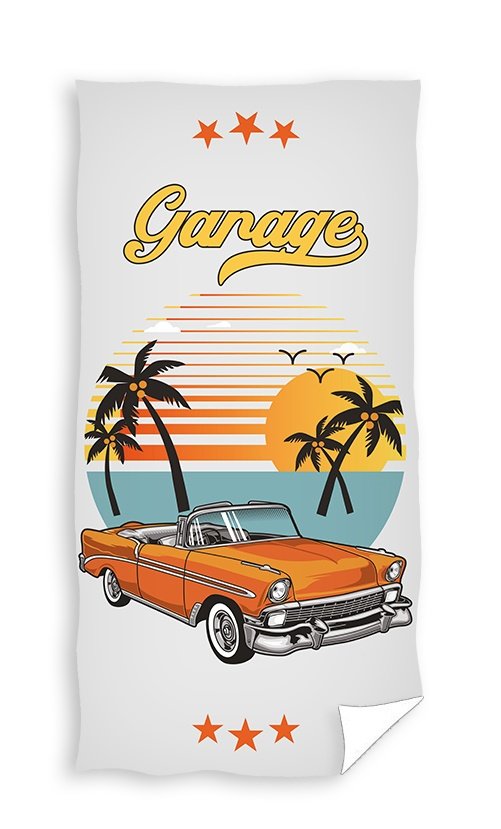 Carbotex, Ręcznik kąpielowy, wzór Cadillac, 70x140 cm