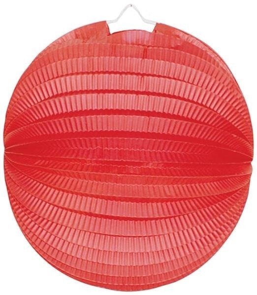 LAMPION 25CM CZERWONY