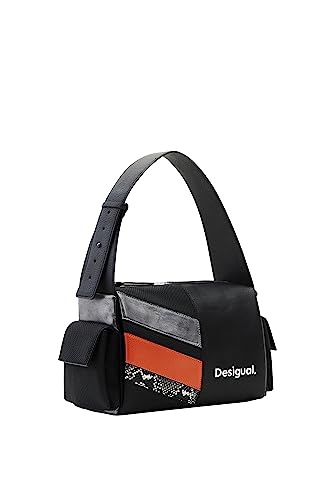 Desigual Women's Mone_Polka Habana, Black, czarny