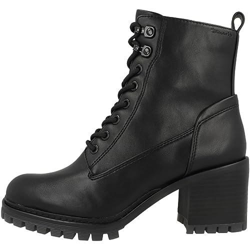 Tamaris Damskie sztyblety 1-25271-41, Black Matt 1 25271 41 020, 40 EU