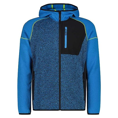 CMP męska kurtka Knit-Tech ze stałym kapturem, River-czarny, 50