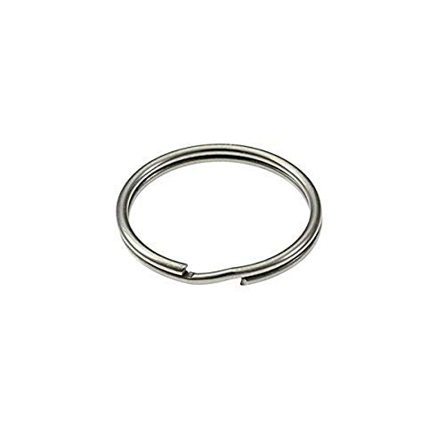 Merriway BH02294 38 mm (1,1/2 cala) sprężynowa stal brelok - niklowany - opakowanie 10 szt.