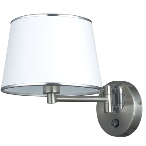 Nowoczesny biały kinkiet abażurowy - K192 H5-B15