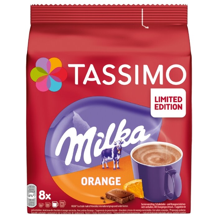 Kapsułki Tassimo Milka Orange Hot Choco - edycja limitowana 8 szt