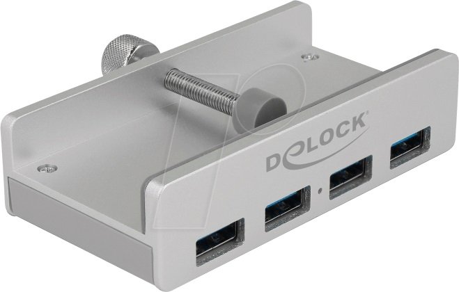 Delock HUB USB HUB zewnętrzny 4-portowy USB 3.0 ze śrubą mocującą 64046