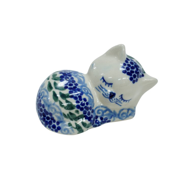 Ceramiczny kotek spioch Ceramika Bolesławiec