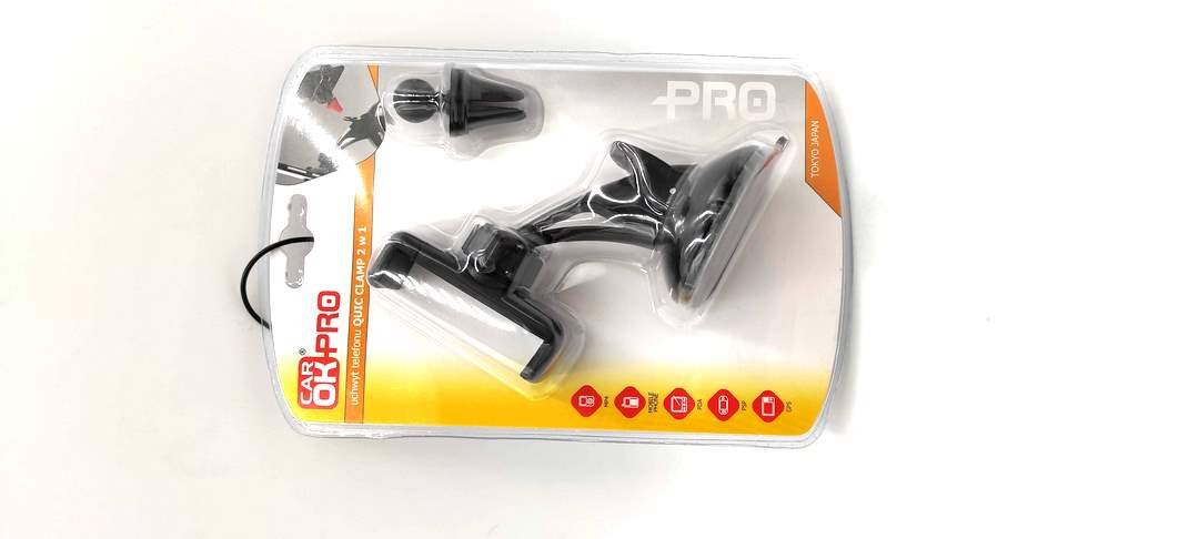 Car ok Uchwyt Tel.Quick Clamp 2W1 Ok Pro