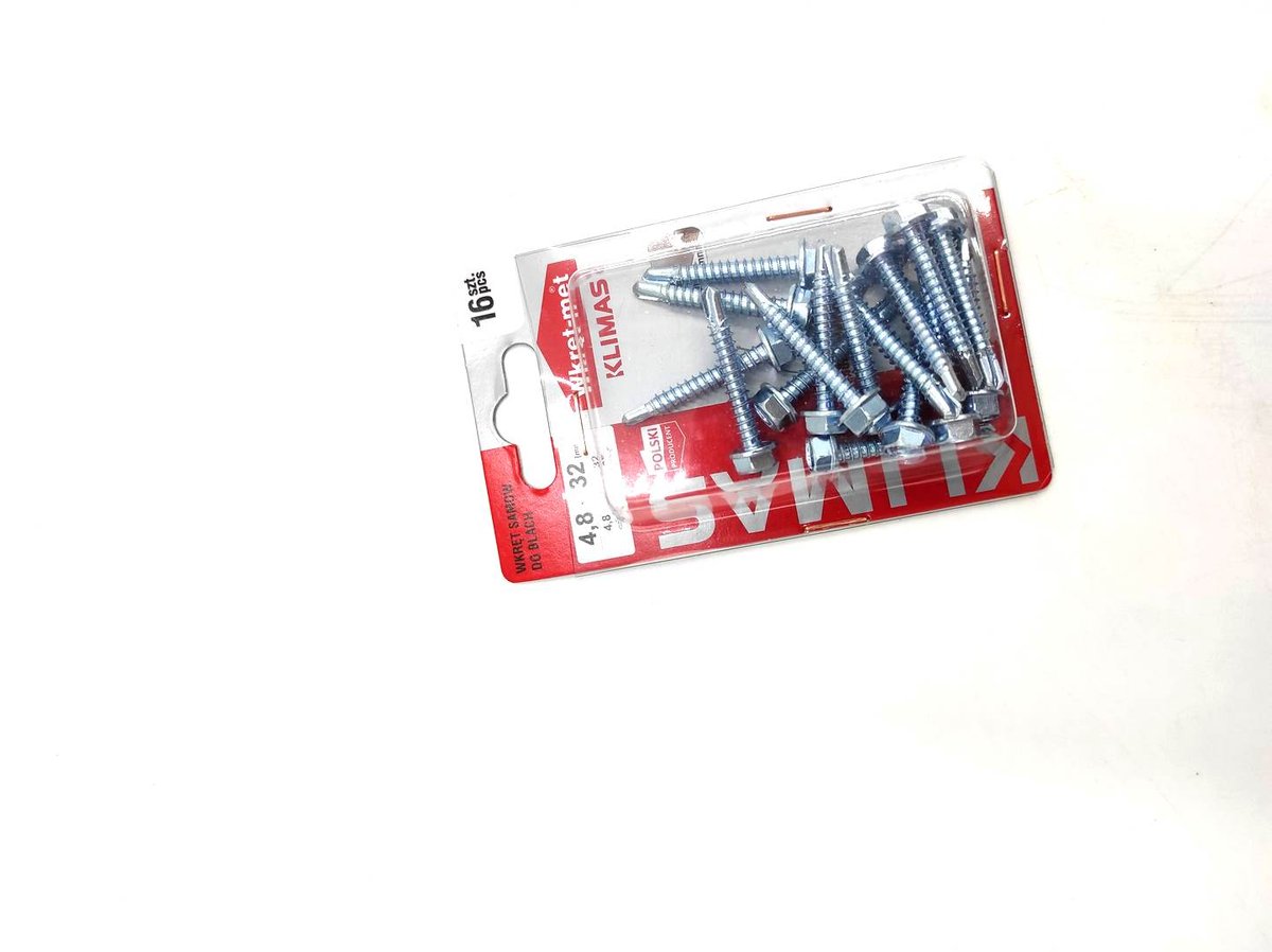 Wkręt-Met Blister Wkrętów Samowiercących 4,8x32 16szt 17383