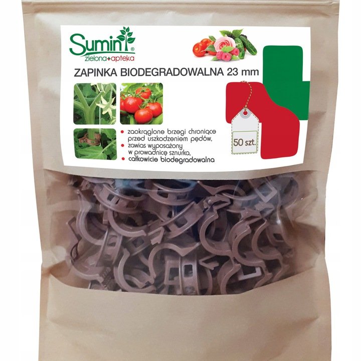 SUMIN Zapinka Biodegradowalna Do Roślin 50 szt 102734