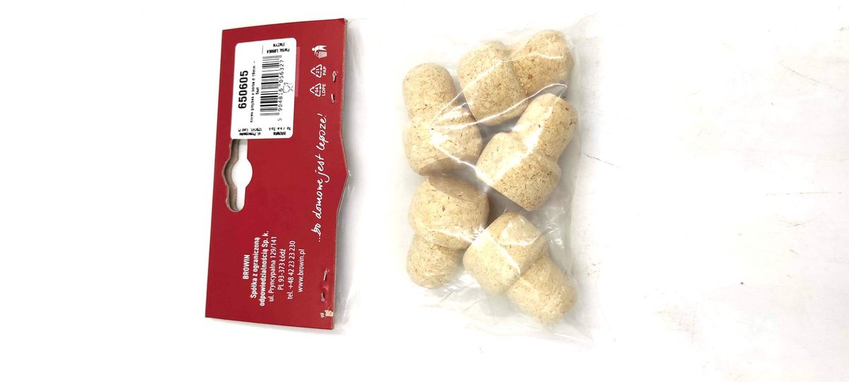 Browin Korki do butelek aglomerowane 5szt. 19x55mm, marki kg519