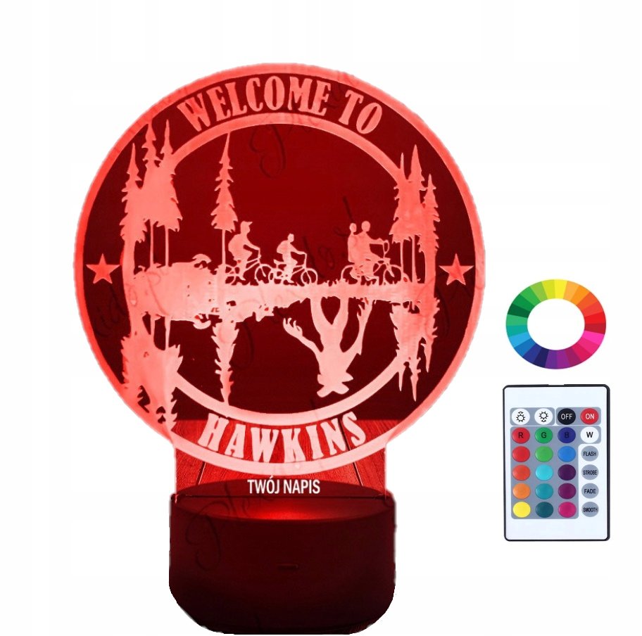 Lampka Nocna 3D Led STRANGER THINGS