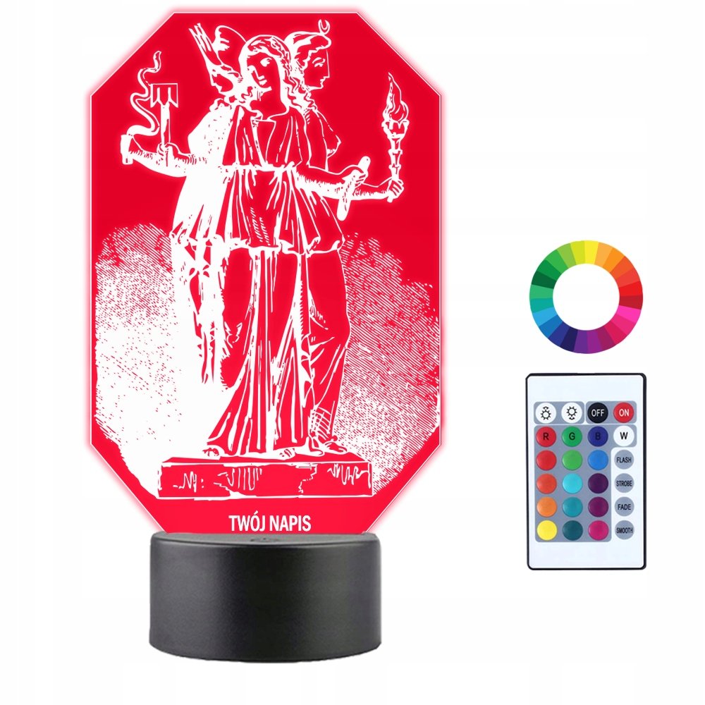 Lampka Nocna 3D LED Hekate Bogini Ciemności