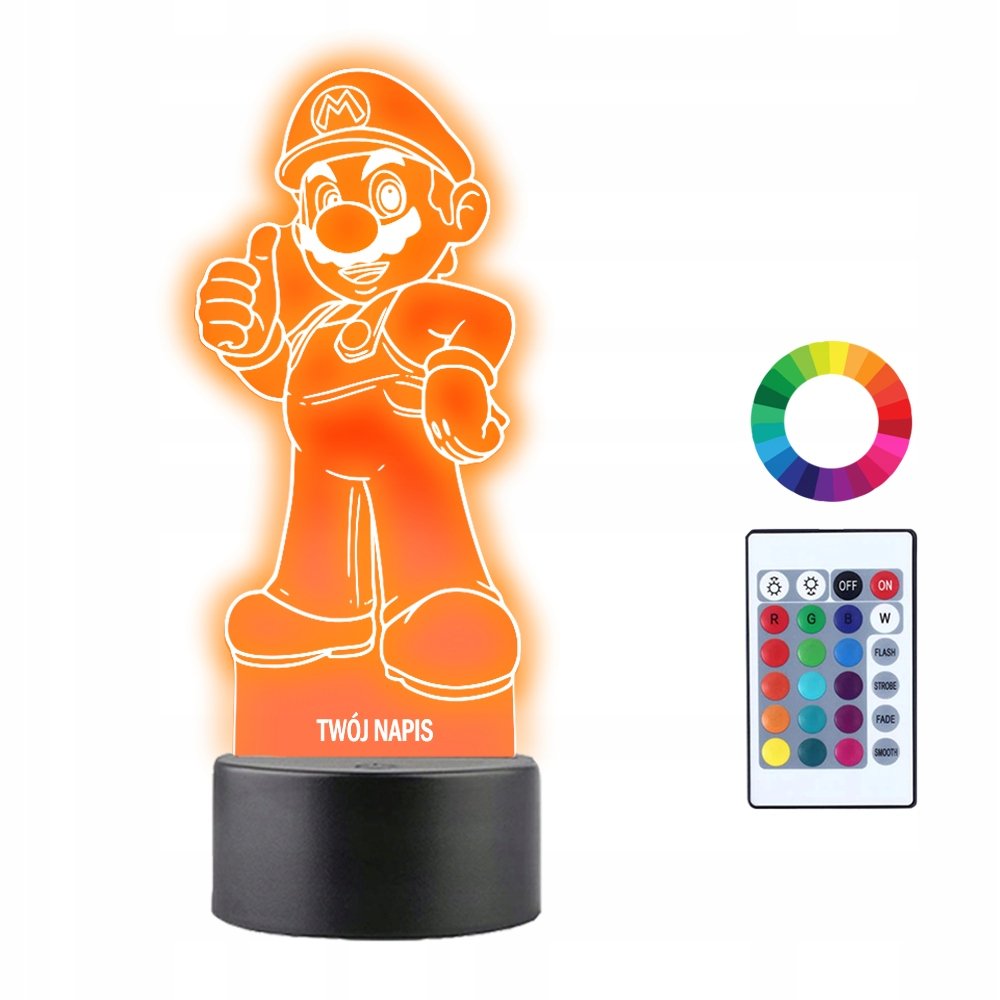 Lampka Nocna 3D LED Super Mario Bros