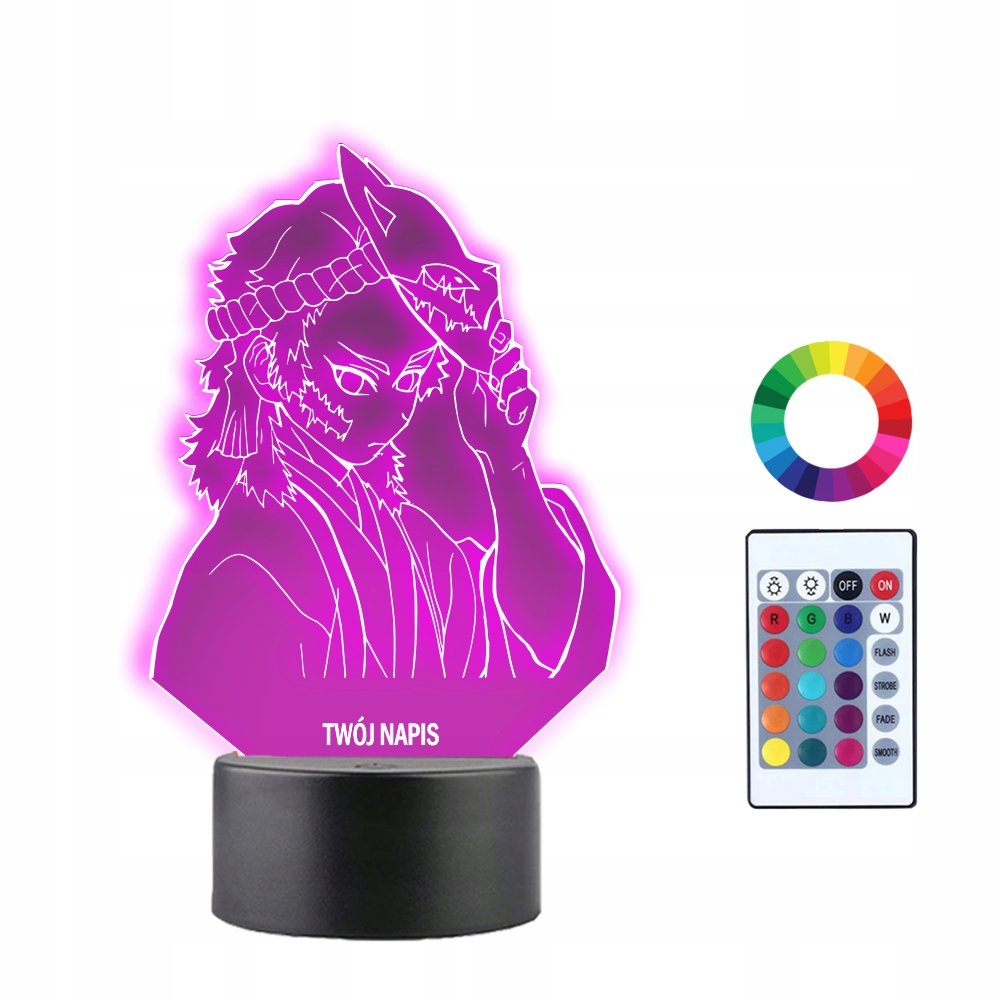 Lampka Nocna 3D LED Sabito Prezent