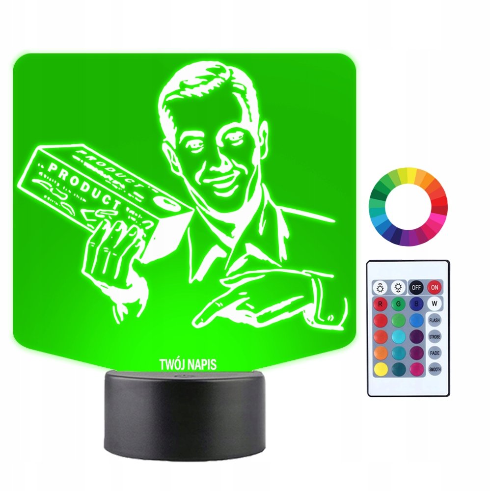 Lampka Nocna 3D Led Sprzedawca Z Produktem Sklep