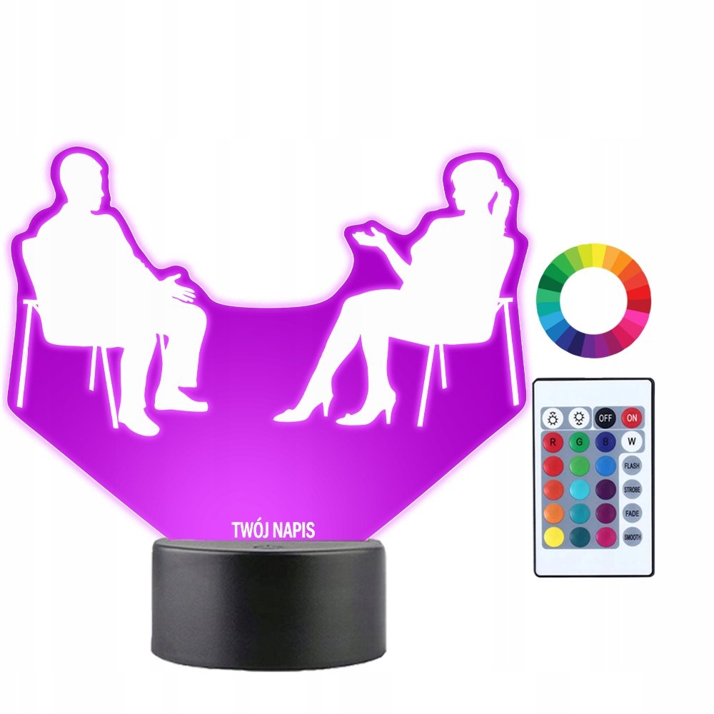 Lampka Nocna 3D Led Pani Psycholog Prezent