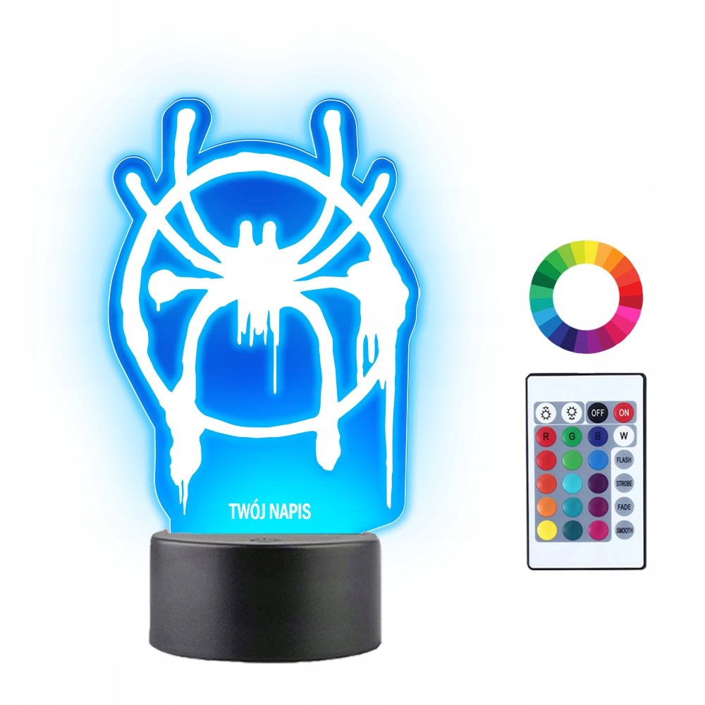 Lampka Nocna 3D Led Spider-Man Uniwersum Prezent
