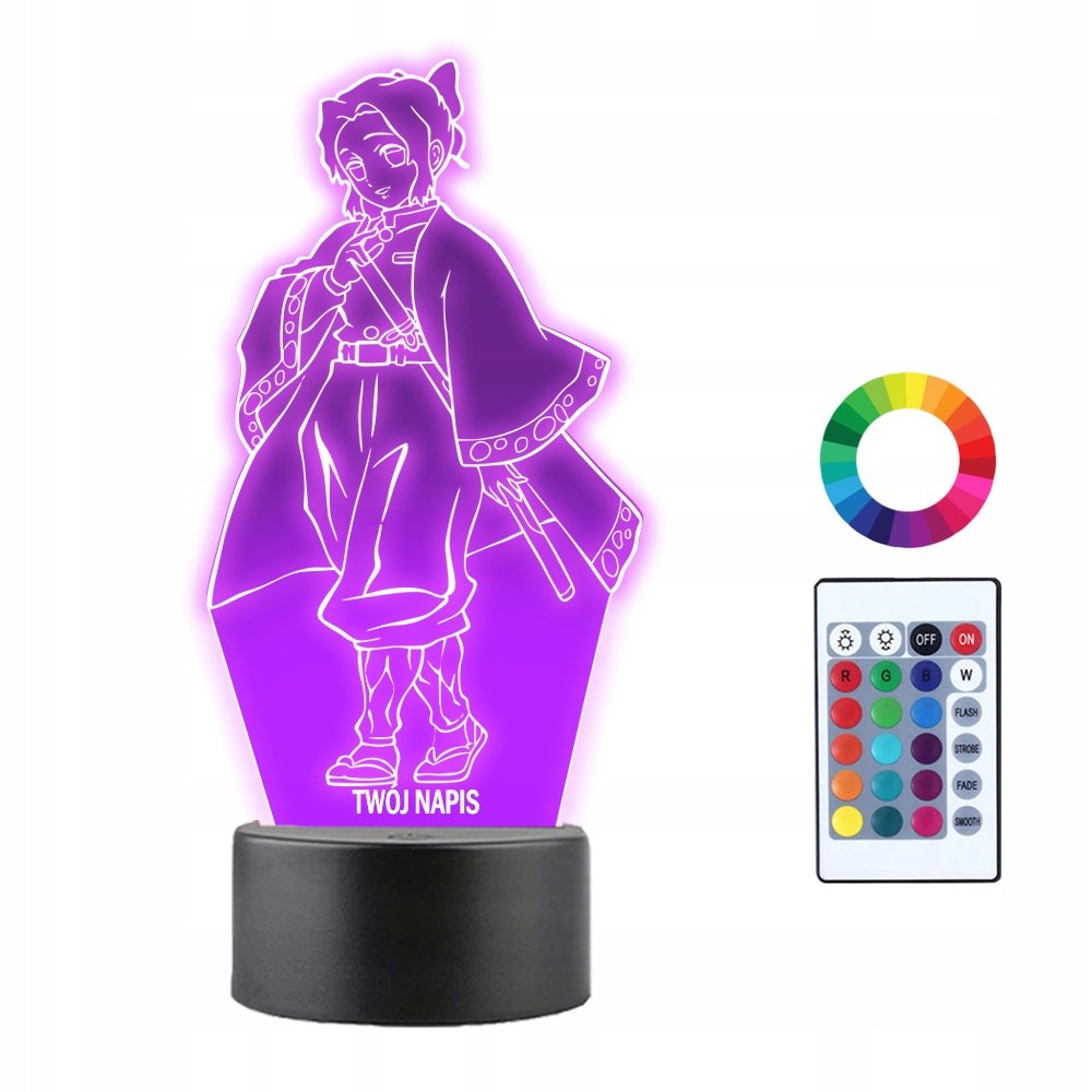 Lampka Nocna 3D LED Shinobu Kocho Prezent