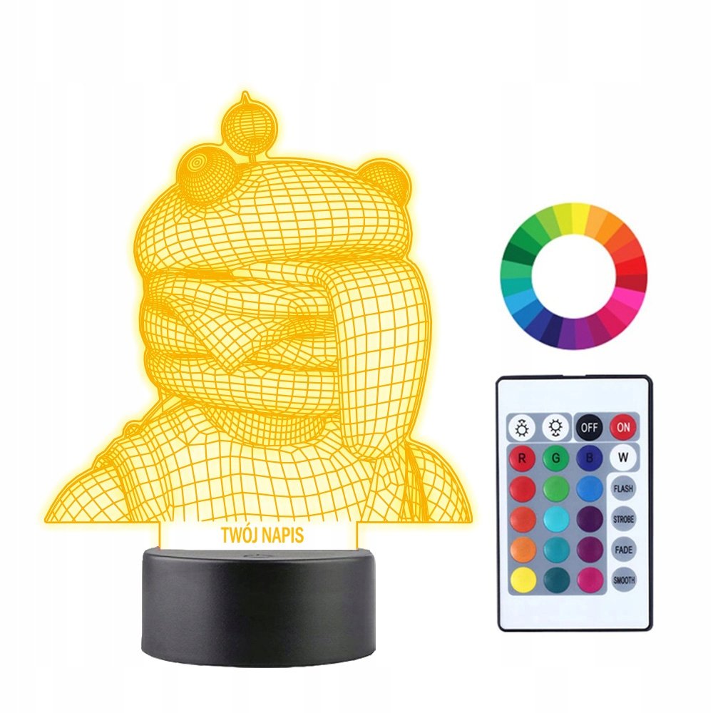 Lampka Nocna 3D LED Spongebob Burger