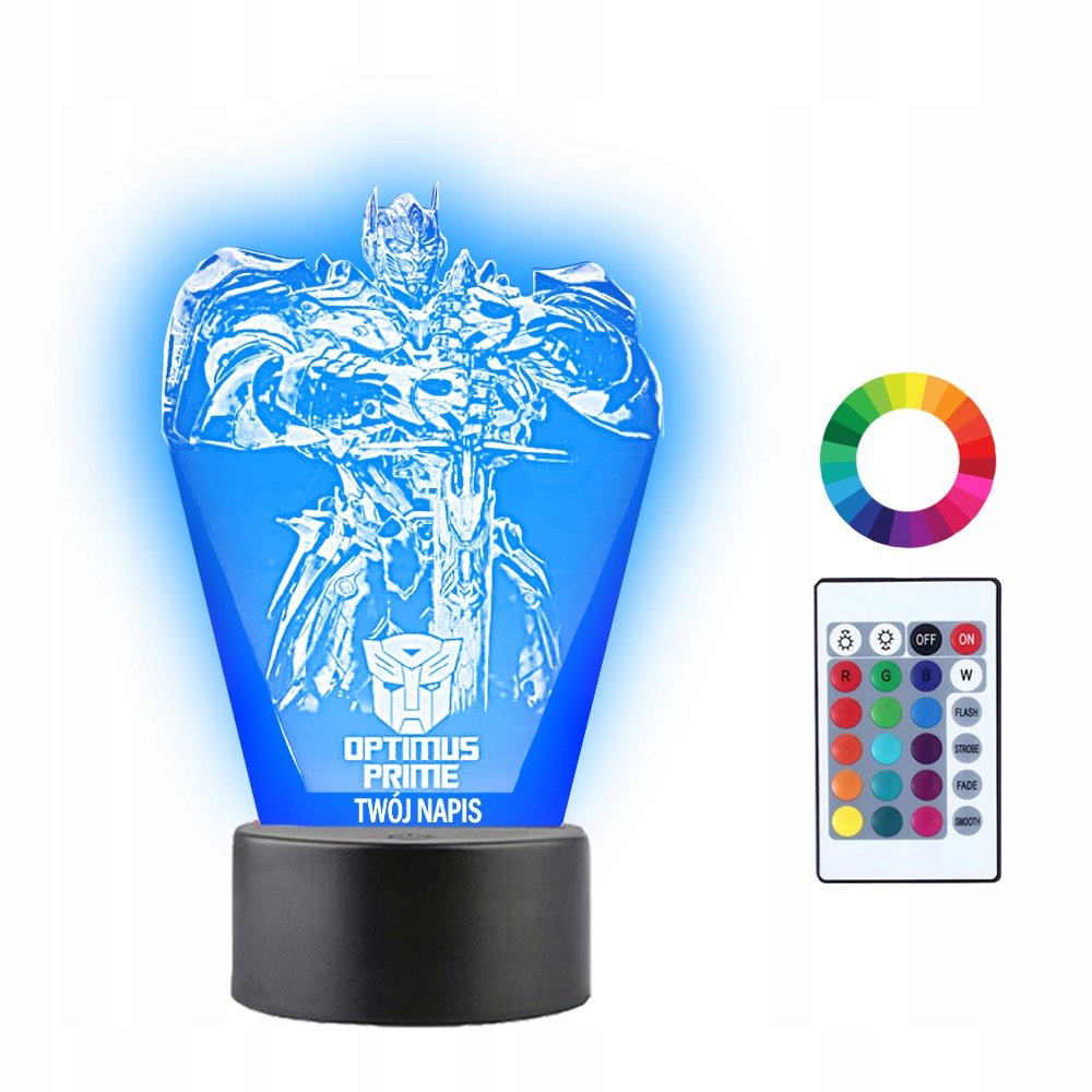 Lampka Nocna 3D Led Transformers Prezent