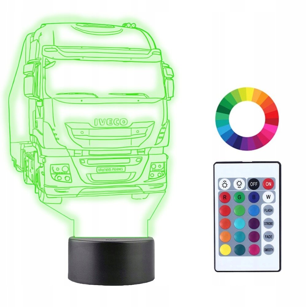 Lampka Nocna 3D Led TIR CIĘŻARÓWKA IVECO