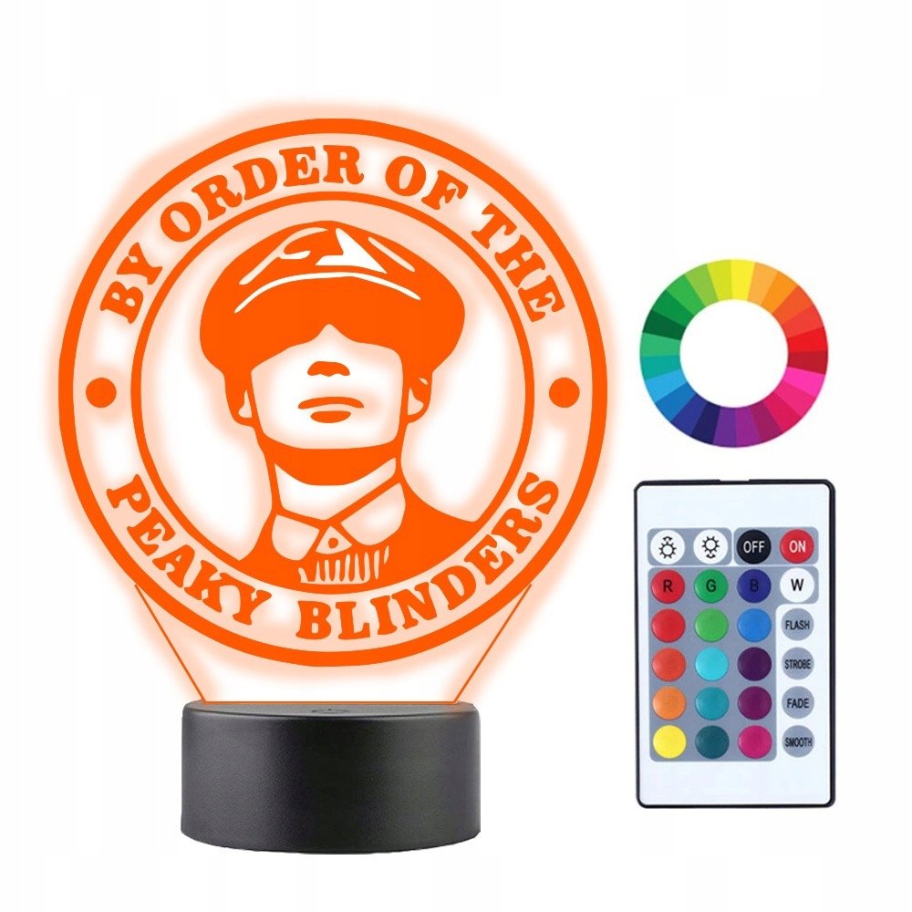 Lampka Nocna 3D Led Peaky Blinders