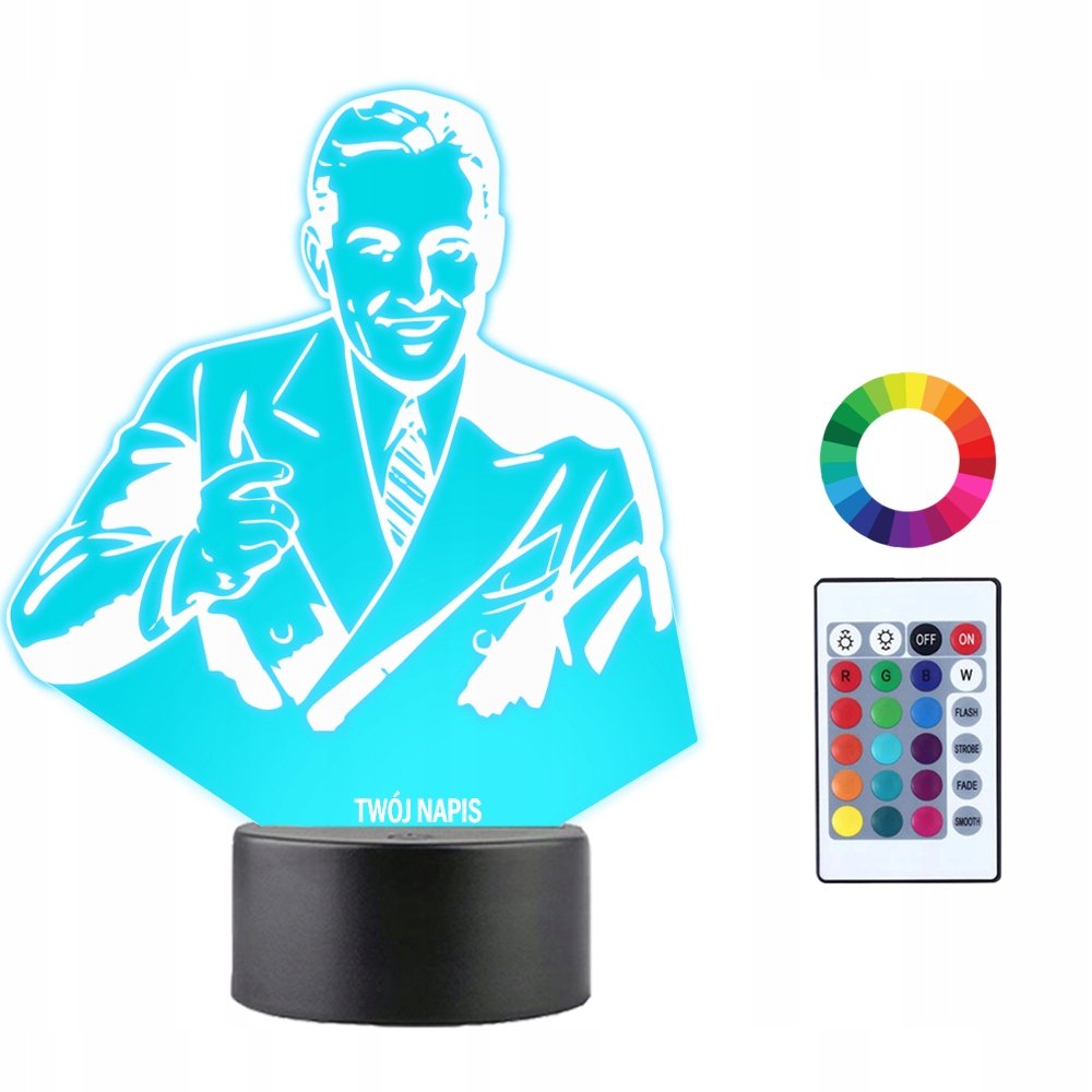 Lampka Nocna 3D LED Sprzedawca Sklep Prezent