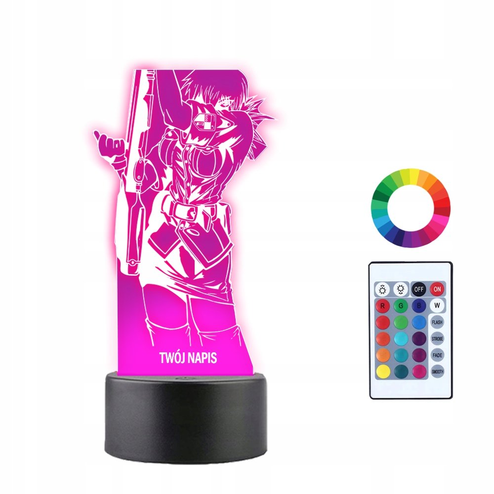 Lampka Nocna 3D Led Seras Victoria Hellsing