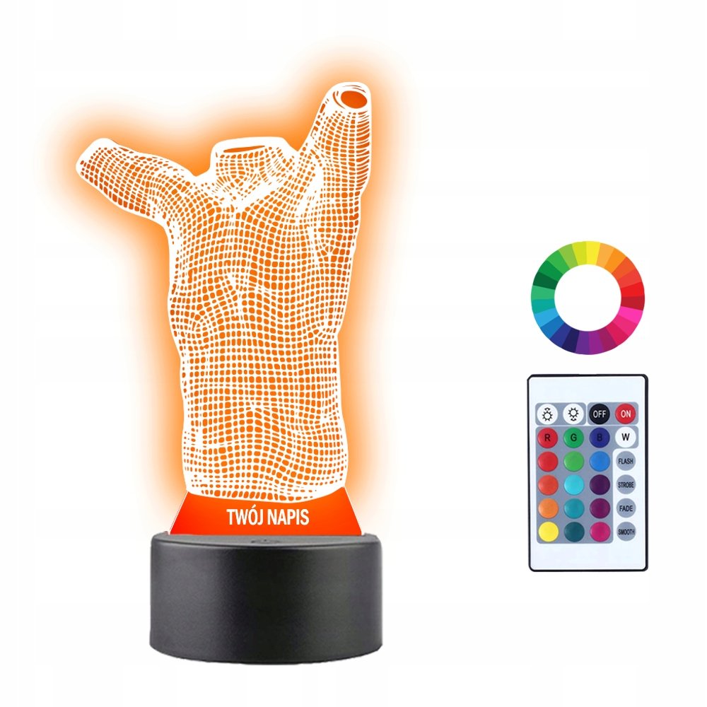 Lampka Nocna 3D Led Tors Człowiek Prezent