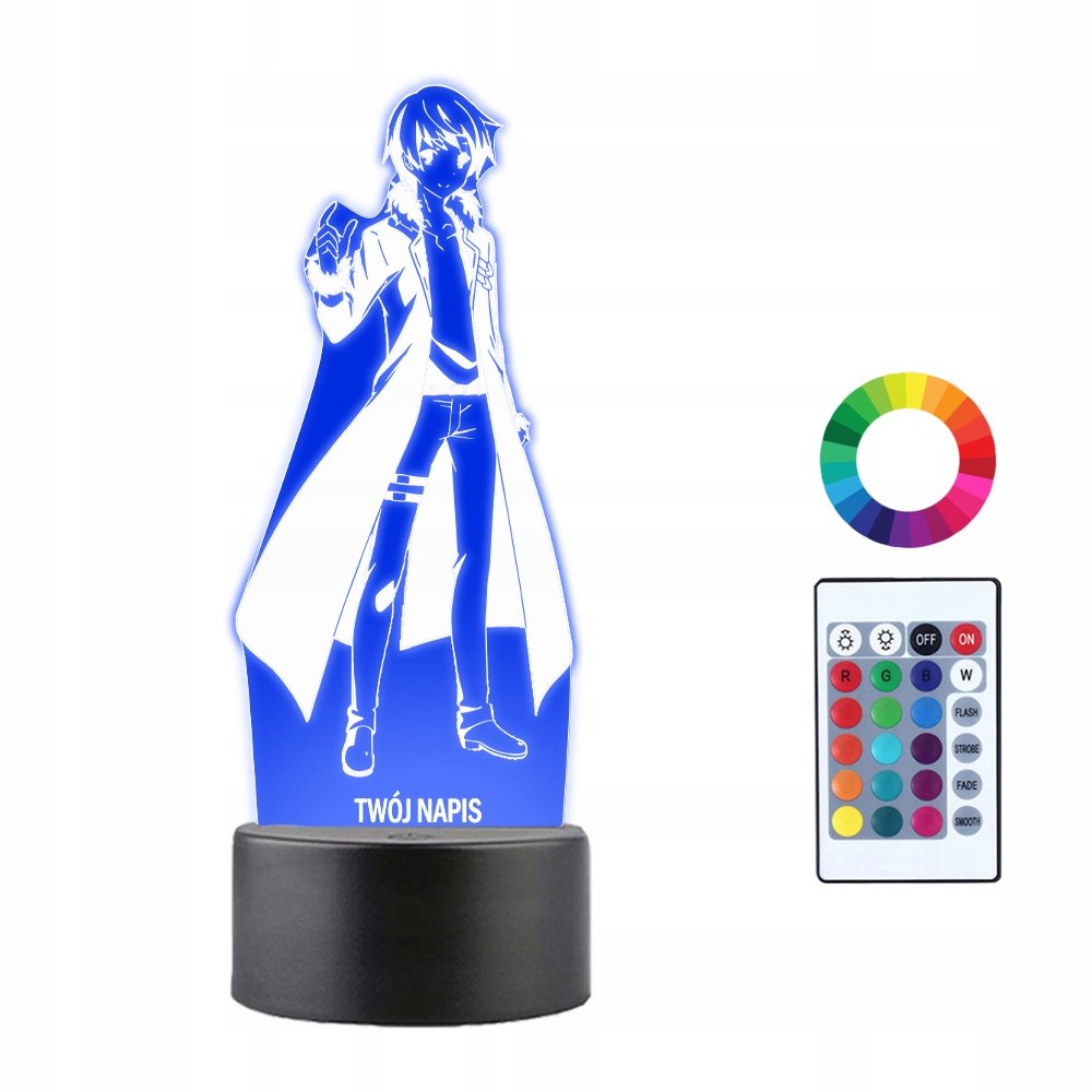 Lampka Nocna 3D Led Touya Mochizuki Anime Prezent