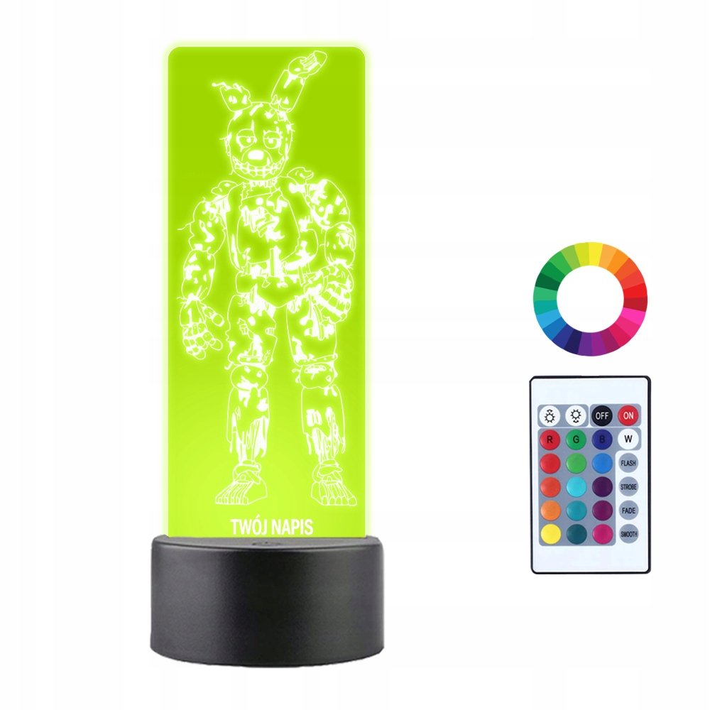 Lampka Nocna 3D LED Springtrap Horror Prezent