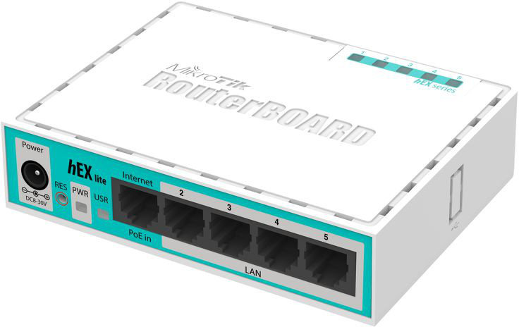 MikroTik hEX lite Router RB750r2 5x RJ45 100Mb