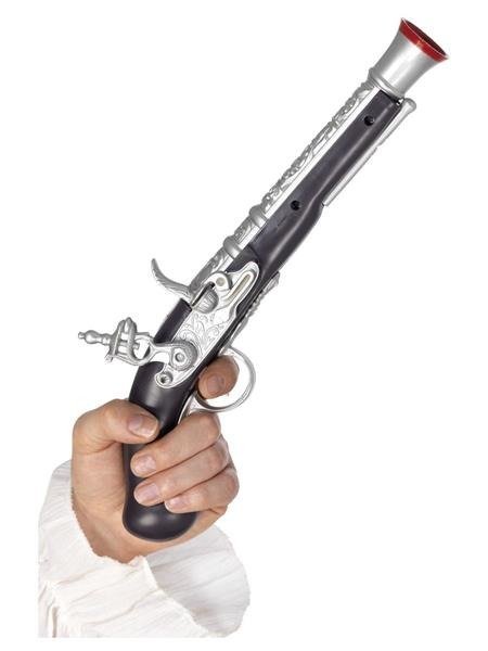 Smiffys Pistolet pirata srebrny 5296